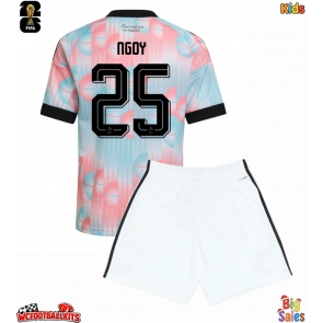 Belgium Nathan Ngoy #25 Replica Away Stadium Kit for Kids World Cup 2026 Short Sleeve (+ pants)